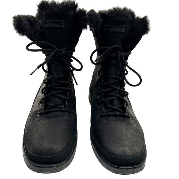 Merrell Tremblant Ezra Lace Boots Women's Waterproof Ice Winter Snow Black Sz 11 - Picture 2 of 6